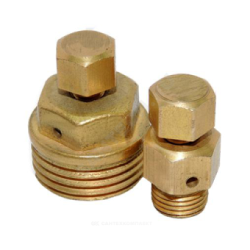 Воздухоотводчик ручной латунный М10х1,0 Ру-10 НР (НАР) угловой Цветлит ВО-1,0 в Москве