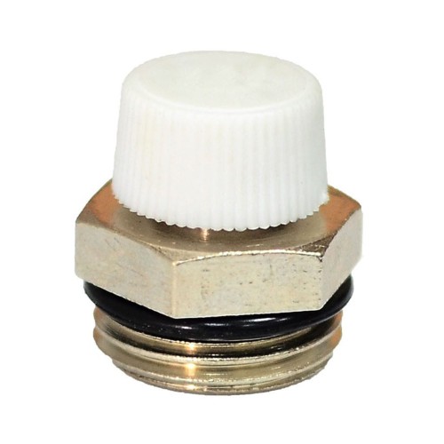 Кран Маевского ручной латунный Ду-15 (1/2") Ру-10 НР (НАР) с колпачком Ogint в Москве