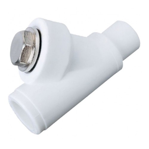 Фильтр PP-R сетчатый белый Дн 25 45гр внутренняя-наружная пайка RTP (РосТурПласт) в Москве