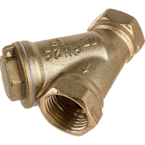 Фильтр сетчатый Y-образный латунный Ду-20 (3/4") Ру-25 ВР (ВН) (Т<130°С) Ридан FVR-R в Москве