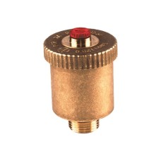 Воздухоотводчик автоматический латунный Ду-10 (3/8") Ру-14 НР (НАР) прямой с запорным клапаном Giacomini R99I