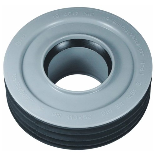 Переход канализационный PP-H внутренний серый Дн 110-50 б/нап для установки в раструб Ostendorf HT HTRI в Москве