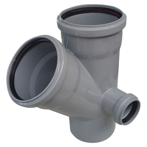 Крестовина PP-H двухплоскостная левая/правая/тыл серая Дн 110-110-50 45гр б/нап RTP (РосТурПласт) 2 в Москве