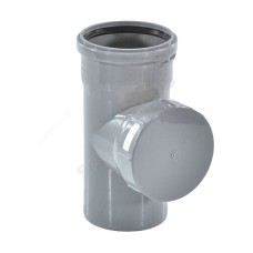 Ревизия канализационная PP-H с крышкой серая Дн 90 б/нап в/к Ostendorf HT HTRE