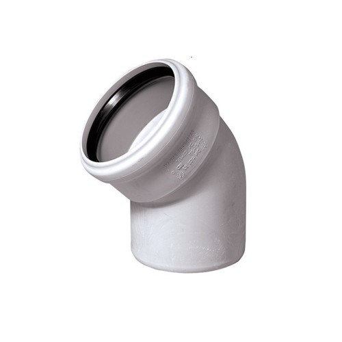 Отвод канализационный PP-M белый Дн 110 30гр бесшумный б/нап в/к RTP (РосТурПласт) в Москве