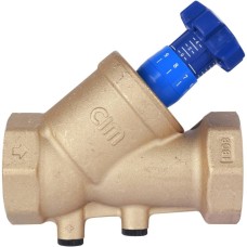 Клапан балансировочный латунный ручной с внутренней резьбой 2,5 МПа BL.220 MVI 25 мм
