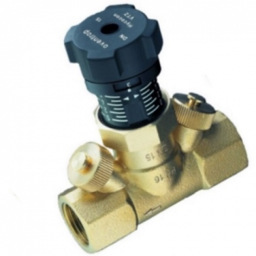 Клапан балансировочный латунный ручной с внутренней резьбой 1,6 МПа Hycocon VTZ Oventrop 32 мм в Москве