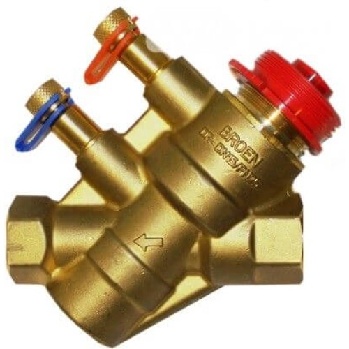 Клапан балансировочный латунный автоматический с внутренней резьбой 2,5 МПа Ballorex Dynamic Broen 20 мм в Москве