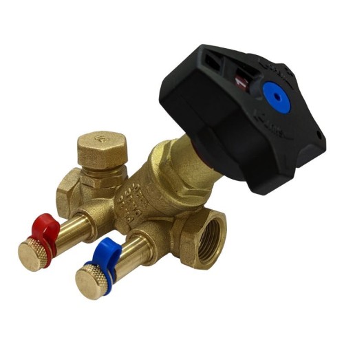 Клапан балансировочный латунный ручной с внутренней резьбой 1,6 МПа STAD.BY-1 Цветлит 25 мм в Москве