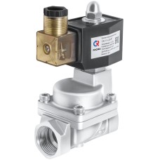 Клапан электромагнитный нержавеющий открытый прямого действия с внутренней резьбой 1,0 МПа 25х98 мм 1"