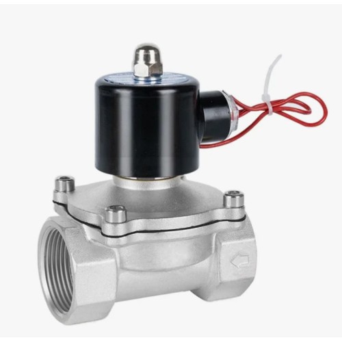 Клапан электромагнитный нержавеющий закрытый обратного действия с внутренней резьбой 1,6 МПа 32х118 мм 1 1/4" в Москве