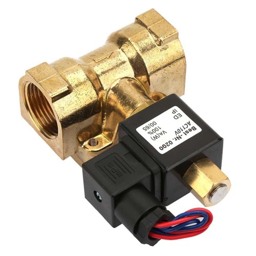 Клапан электромагнитный латунный открытый обратного действия с внутренней резьбой 1,6 МПа 32х111,3 мм 1 1/4" в Москве