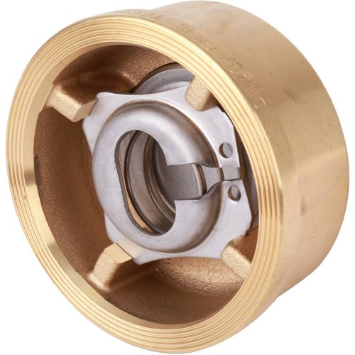 Клапан обратный латунный осевой пружинный межфланцевый 1,6 МПа CA7441 Tecofi 80х50 мм в Москве