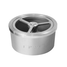 Клапан обратный нержавеющий осевой пружинный межфланцевый 4,0 МПа Benarmo 50 мм