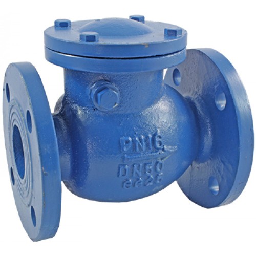 Клапан обратный чугунный Y-тип фланцевый 1,6 МПа RD30 АДЛ 80х260 мм в Москве