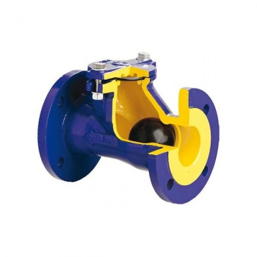 Клапан обратный чугунный Y-тип фланцевый NBR 1,6 МПа D-022 ABRA 40х180 мм в Москве