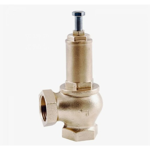 Клапан предохранительный латунный угловой с внутренней-наружной пайкой 1,6 МПа Benarmo 20х30,5 мм 1/2" в Москве