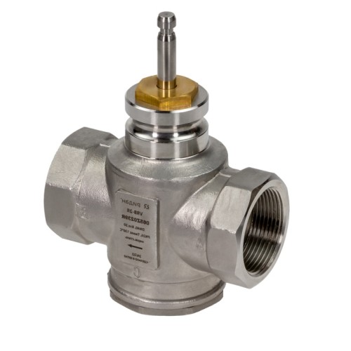 Клапан регулирующий нержавеющий трехходовой с внутренней резьбой 2,5 МПа VRB-3R Ридан 20х85 мм 3/4" в Москве