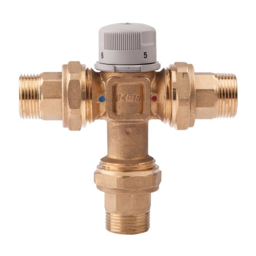Клапан смесительный латунный термостатический седельный с наружной резьбой 1,0 МПа Icma 20х124 мм в Москве