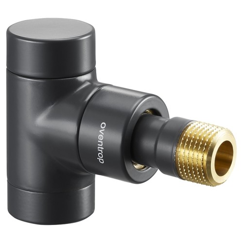 Клапан термостатический угловой Ду-15 (1/2") Ру-10 ВР-НР (ВН-НАР) черный серия E Oventrop в Москве