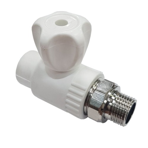 Клапан запорный PP-R наружная резьба 2,5 МПа RTP (РосТурПласт) 25 мм 3/4" ГОСТ 32415-2013 в Москве