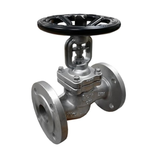 Клапан запорный сильфонный нержавеющий фланцевый 4,0 МПа KV35 Гранвент 400 мм в Москве