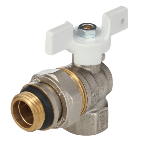 Кран латунный трехходовой стандартнопроходной для манометра ВР-накидная гайка Ру 40 Aquasfera 1124 Aquasfera 15 мм 1/2" в Москве