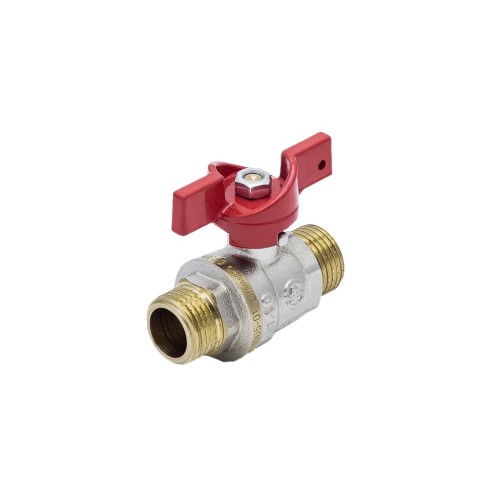 Кран запорный латунный стандартнопроходной с ручкой-бабочкой НР Ру 25 RTP (РосТурПласт) 15 мм 1/2" в Москве