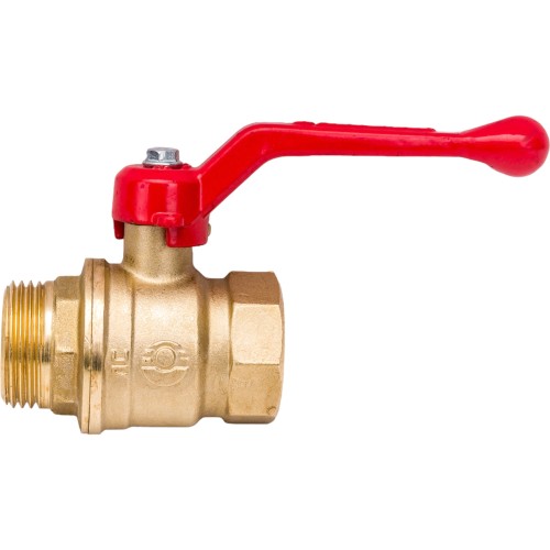 Кран запорный латунный полнопроходной с ручкой-рычагом ВР-НР Ру 40 А31, 11б27п1 БАЗ 15х58 мм 1/2" в Москве