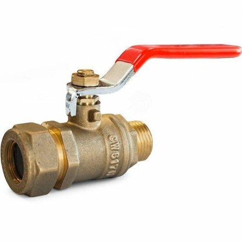Кран запорный латунный стандартнопроходной с ручкой-рычагом ВР-НР Ру 16 ПРАКТИК 121 ГАЛЛОП 15 мм 1/2" в Москве