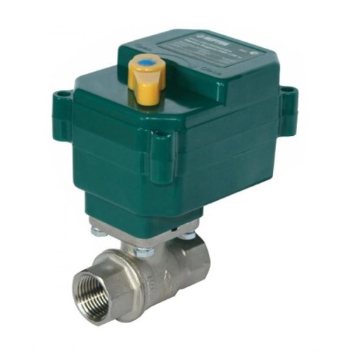 Кран шаровый латунный с электроприводом полнопроходной ВР (ВН) Ру 40 Neptun Bugatti 15 мм 1/2" в Москве