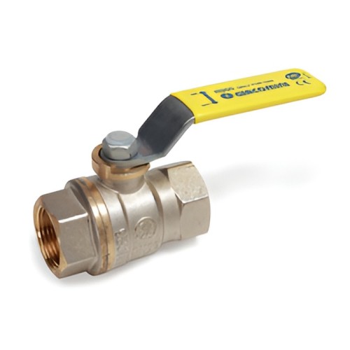 Кран запорный латунный полнопроходной с ручкой-рычагом ВР (ВН) Ру 5 R950 Giacomini 15 мм 1/2" в Москве