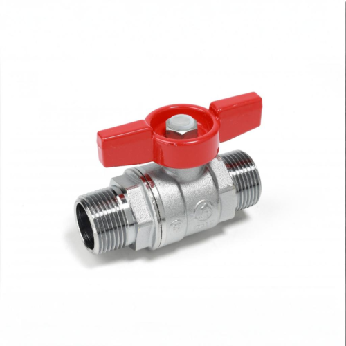 Кран запорный латунный полнопроходной с ручкой-бабочкой НР Ру 42 R913 Giacomini 10х63 мм 3/8" в Москве