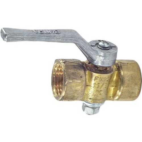 Кран латунный трехходовой стандартнопроходной для манометра без фланца с ручкой ВР (ВН) Ру 16 Цветлит 15 мм 1/2" в Москве