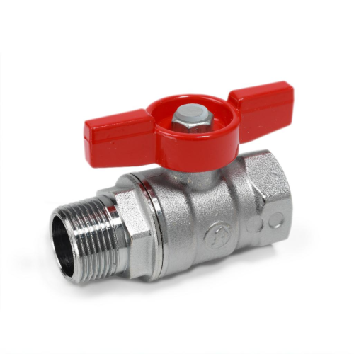 Кран запорный латунный полнопроходной с ручкой-бабочкой ВР-НР Ру 42 R914 Giacomini 8х51 мм 1/4" в Москве