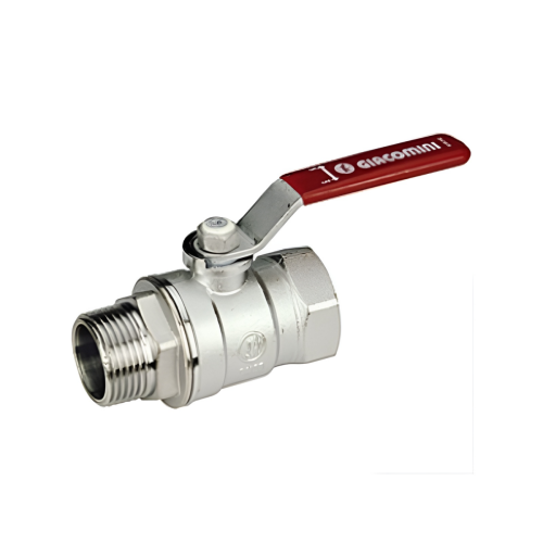 Кран запорный латунный стандартнопроходной с ручкой-рычагом ВР-НР Ру 42 R254DL Giacomini 8х51 мм 1/4" в Москве