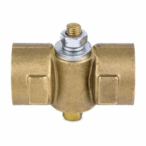 Кран латунный трехходовой стандартнопроходной для манометра без фланца и ручки ВР (ВН) Ру 16 11Б18БК, КПТ ВИПРА 15 мм 1/2" в Москве