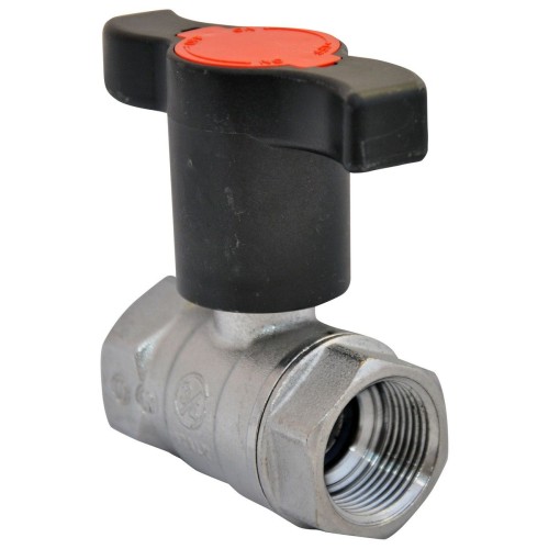 Кран запорный латунный с Т-рукояткой стандартнопроходной ВР-НР Ру 40 Pride LD 20 мм 3/4" в Москве