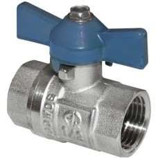 Кран запорный латунный полнопроходной с ручкой-бабочкой ВР (ВН) Ру 25 Genebre 3035 Genebre 15 мм 1/2"