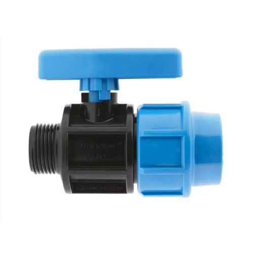 Компрессионный кран ПНД Дн 32-1" Ру-12,5 НР (НАР) Джилекс в Москве