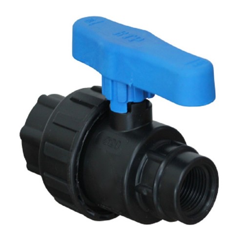 Компрессионный кран ПНД Ду 36 (1 1/2"-1 1/4") ВР (ВН) Ру-16 VALFEX в Москве