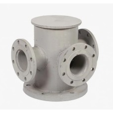 Крест с пожарной подставкой фланцевый ППКФ стальной Ду 250-250