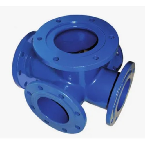 Крест с пожарной подставкой фланцевый ППКФ Ду 300-300 ВЧШГ с ЦПП цинк+AL ГОСТ ISO 2531-2012 в Москве