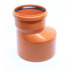 Переход НПВХ (ПВХ) с раструбом Дн 160-110 коричневый безнапорный в/к Aquaviva