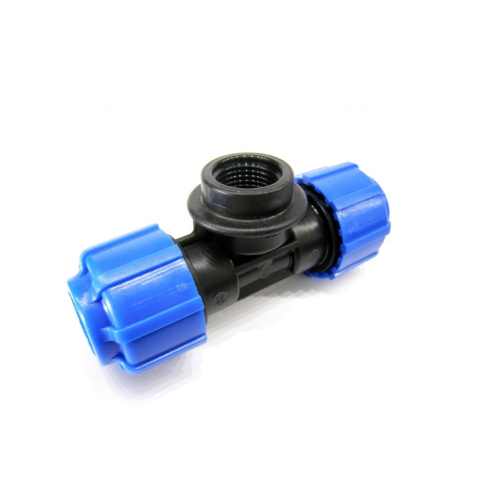 Тройник ПЭ компрессионный Дн 20-1/2"-20 Ру-16 ВР (ВН) VALFEX в Москве