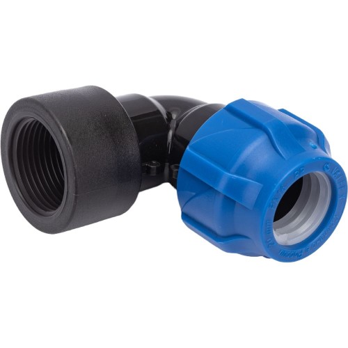 Отвод ПЭ компрессионный Дн 25-3/4" 90гр Ру-16 ВР (ВН) RTP (РосТурПласт) в Москве