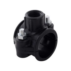 Седелка ПЭ Дн 63-2" ВР (ВН) Ру-16 с резьбовым выходом VALFEX