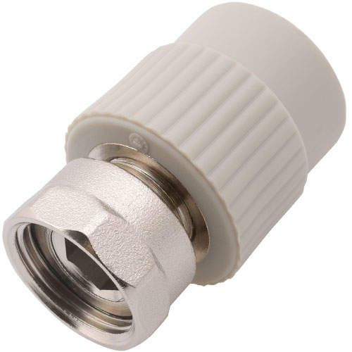 Переход PP-R серый с накидной гайкой Дн 25-1" Wavin Ekoplastik в Москве