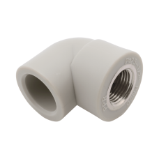 Угольник PP-R комбинированный серый ВР (ВН) Дн 25-1/2" 90 гр Wavin Ekoplastik