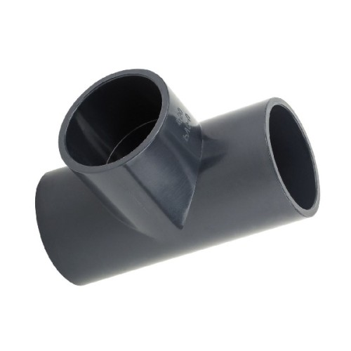Тройник ПВХ клеевой Дн 20 90гр Ру-16 серый напорный Aquaviva в Москве